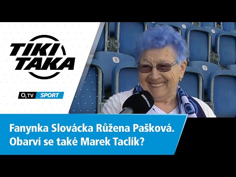 TIKI-TAKA: Fanynka Slovácka Růžena Pašková. Obarví se i Taclík?
