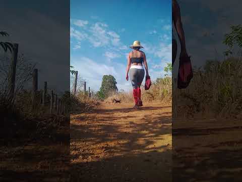 Caminhada sertaneja Comunidade Santa Rita município Vianópolis Goiás Brasil