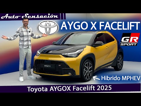 Toyota Aygo X facelift 2025 – Más grande y por fin con mecánica híbrida y acabado GRline.