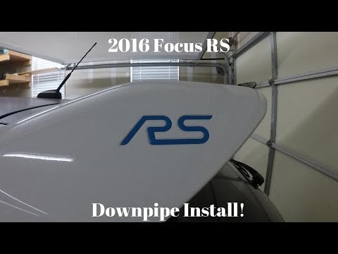 2016 Focus RS downpipe install.