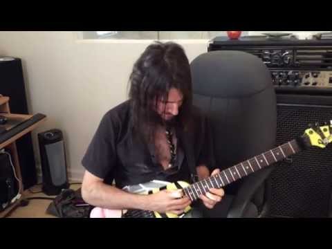 Bumblefoot recording lead guitars to song 'Clots'