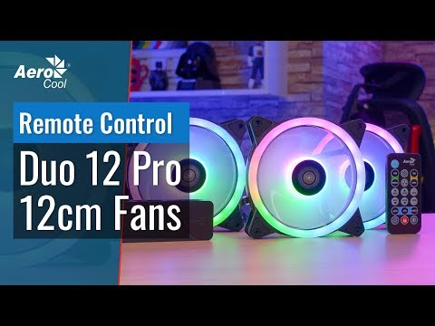 Kompiuterio Ventiliatoriai - Aerocool Duo12pro 3x12cm ARGB, Juoda video