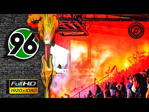 Hannover 96 - Fans 🟢⚪ Pyro Show in Fürth • Greuther Furth vs Hannover 96 1-1
