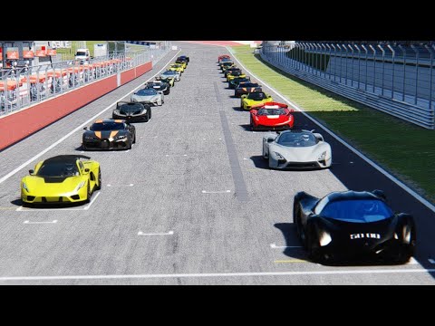 Devel Sixteen Total Carbon vs Bugatti Hypercars at Highlands