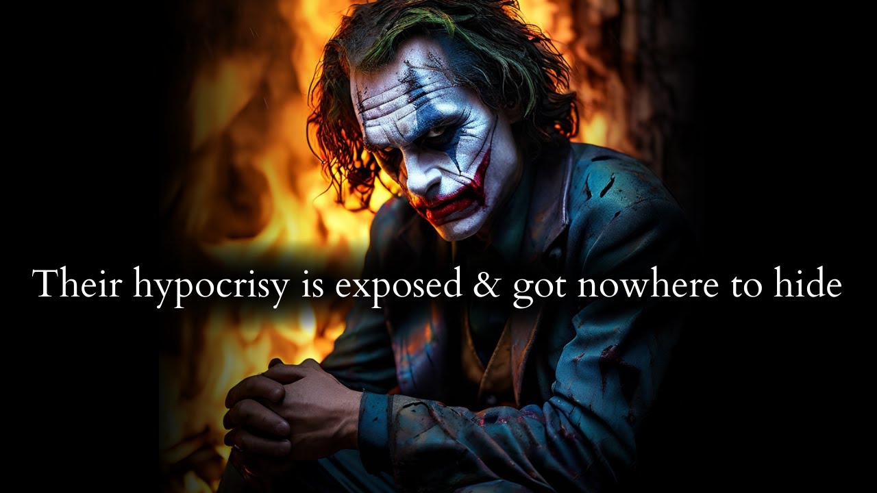 Their deception & hypocrisy is finally exposed & they got nowhere to hide - Joker Speech