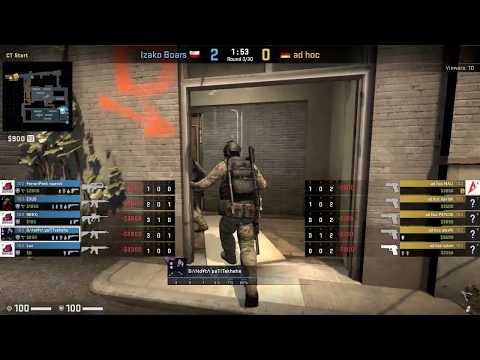 ESports - CS:GO, ad hoc vs Izako Boars, LOOT.BET Season 3 (12th of August 2019), Train - Map 2