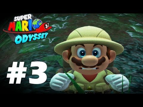 Super Mario Odyssey   Gameplay Walkthrough Part 3  Wooded Kingdom! Steam Gardens! Nintendo Switch