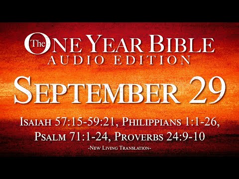 September 29 | One Year Bible Audio Edition