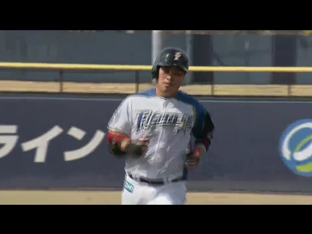 【ファーム】ファイターズ・今井 今シーズン第1号の2ラン!! 2018/3/23 F-DB(ファーム)