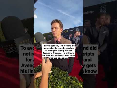 To avoid spoilers, Tom Holland did not receive the complete scripts #tomholland #avengersendgame