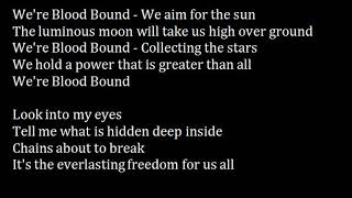 HammerFall -  Blood Bound (Lyrics)