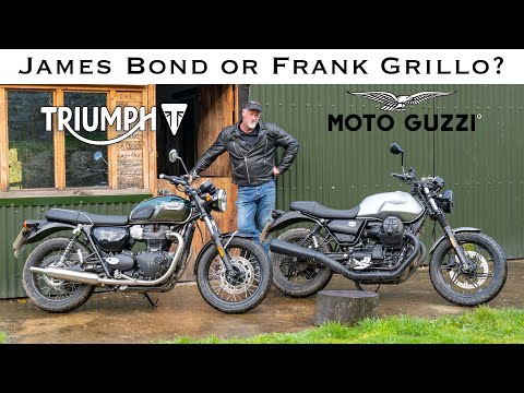 Triumph T100 vs Moto Guzzi V7: Are You a James Bond or Frank Grillo Rider?
