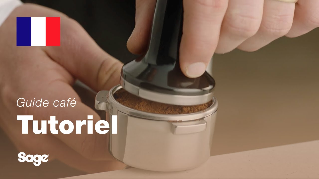 Guide didactique du café Breville - Comment tasser et couper la dose