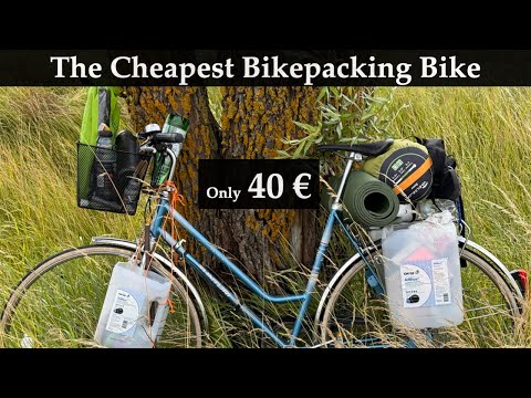 ULTIMATE cheap BIKEPACKING Bike & Panniers / 40€ bicycle + 10€ panniers/ and this REALLY WORKS!