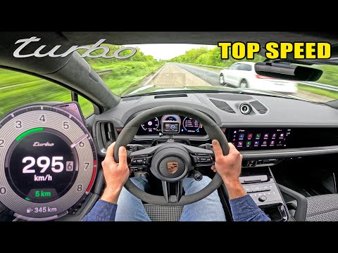 2025 NEW! Porsche Cayenne Turbo hits TOP SPEED on UNLIMITED AUTOBAHN