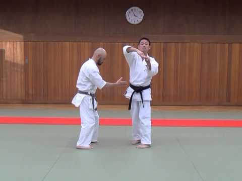 剛柔流尚誠館　袴腰による崩し