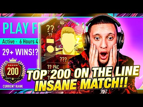 TOP 200 ON THE LINE IN THIS INSANE MATCH DURING ULTIMATE TOTS FUT CHAMPS..