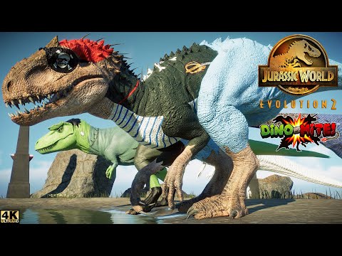 1HR+ of HALLOWEEN DINOSAURS on the SUNNY BEACH | BATTLE ROYALE | JURASSIC WORLD | JURASSIC PARK