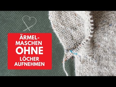 Raglan-Ärmel aufnehmen ohne Löcher 🧶 Strick-Tipp