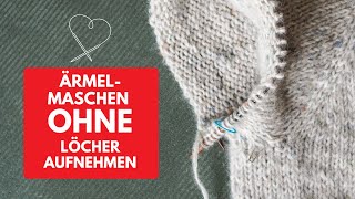 How to knit raglan sleeves without holes 🧶 Knitting tip for a perfect result!