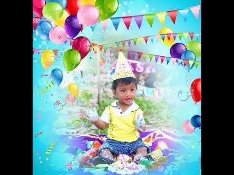 Akshaj 1st Birthday cake smash video