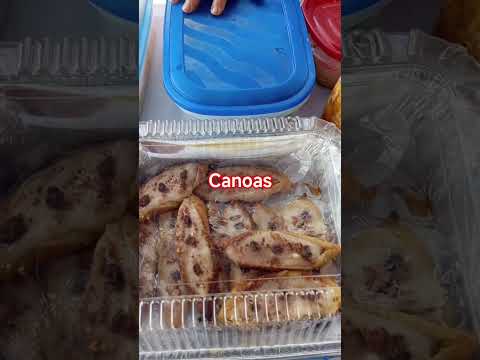 Comida tradicional en la feria SAN, emprendedores en Ahuachapán, El Salvador