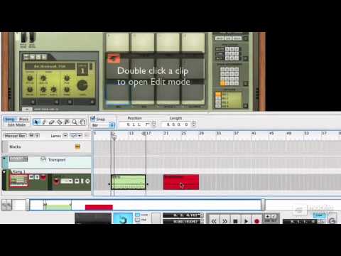Reason 6 103: Working With Midi - 3 MIDI Clips: Labelling Clips and Edit Mode
