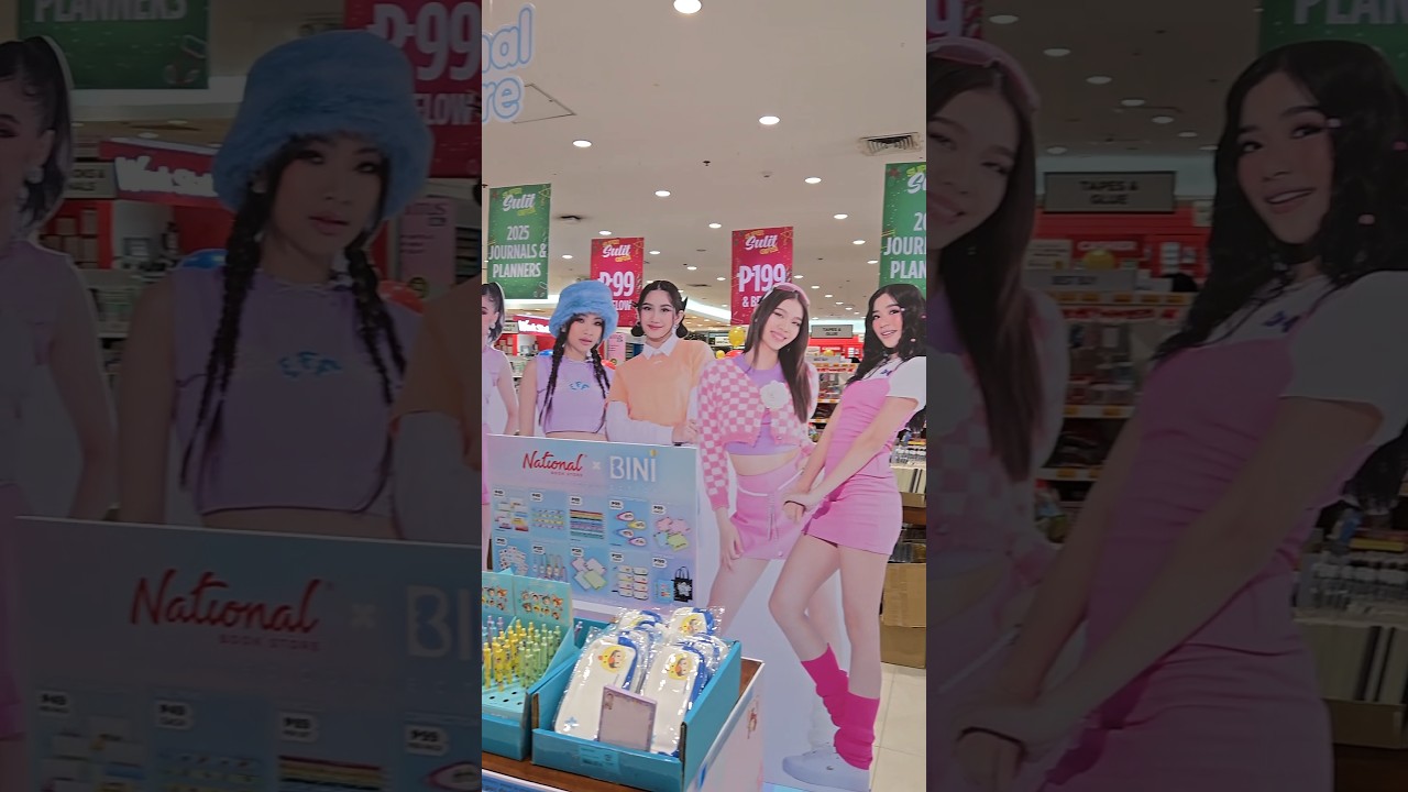 National Bookstore BINI ID Holder and Lanyard 🌸 #trendingshorts #bini #biniph #ppop #girlgroup #bini