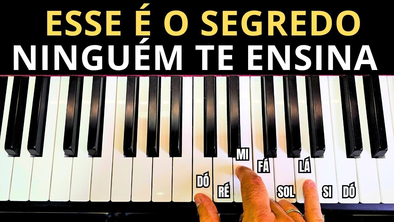 SEGREDO FÁCIL PARA TOCAR TODAS AS MÚSICAS - AULA DE TECLADO 🎹