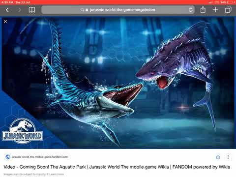 Juassic World The Game Mosasaurus Vs Megalodon
