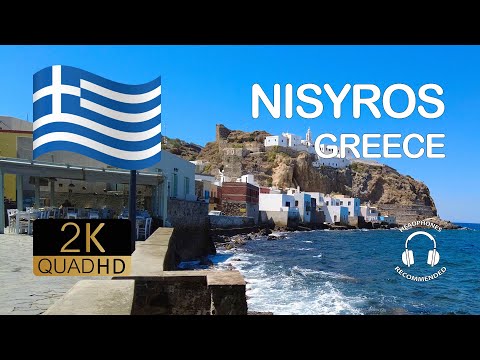 Greece in Real Time | POV Walking Tour in Nisyros | No Music, Just Natural Sounds
