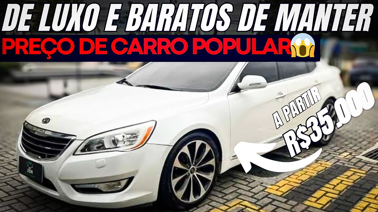 😱 INACREDITÁVEL! SEDANS V6 BARATOS QUE VOCÊ NUNCA IMAGINOU! Luxo, potência e MANUTENÇÃO BARATA! 🔥