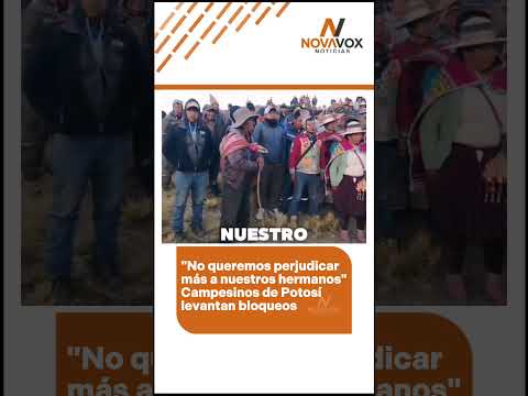 🟠 Campesinos de San Pedro de Buena Vista declararon un cuarto intermedio indefinido