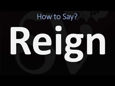Part of a video titled How to Pronounce Reign? (CORRECTLY) - YouTube