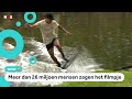 Adrien skimboardt over water in Rotterdam en gaat viral