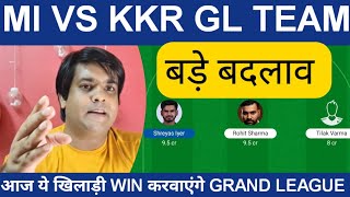 KOL vs MI Dream11 Team prediction | KKR vs MI Dream11 today match prediction | MI VS KOL IPL 2022
