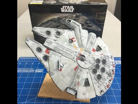 Complete Build and review of the Bandai  1/144  Star Wars Millennium  Falcon The Force Awakens
