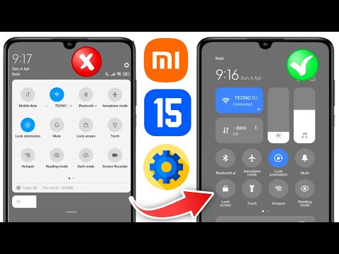 Redmi 15c Control Center Settings new update | how to Change Control Center on 15C Enable HyperOS