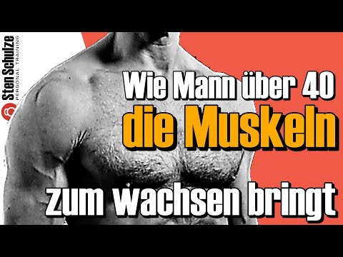 Muskelaufbau über 40. Wie Mann die Muskeln zum wachsen bringt.