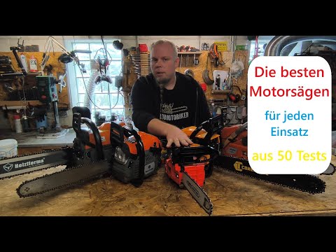 die BESTEN Motorsägen 2025 aus über 50 Benzin Kettensägen Vergleichstests & Erfahrungsberichten
