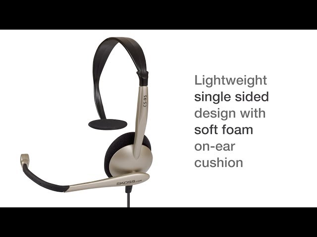 Video teaser for Koss CS95 Communication Headset Features