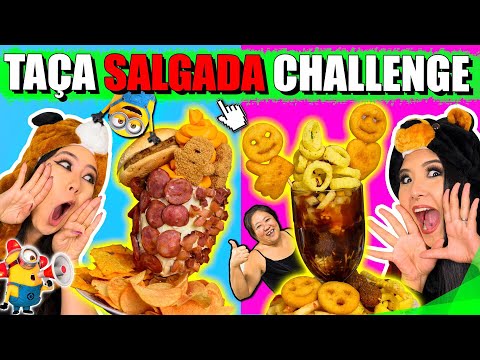 TAÇA SALGADA CHALLENGE (desafio novo) | Blog das irmãs Video
