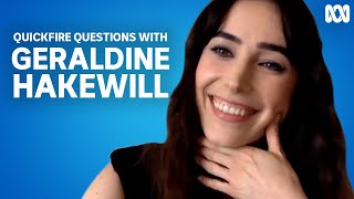 Geraldine Hakewill loves Tasmania, even though she's never been there! | Quickfire Questions video
