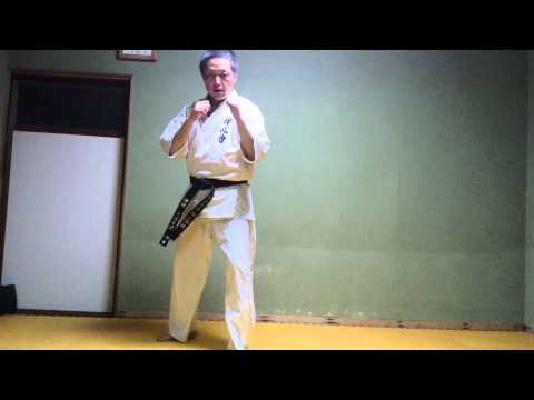 実戦空手道　禅心会館　空手道　基本　前蹴り　逆蹴り　直蹴り　実戦組手構えより　2015年7月16日