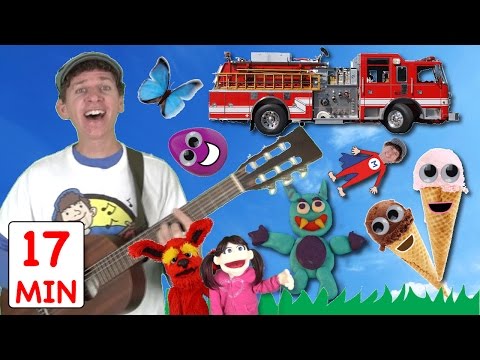 Seven Silly Songs with Matt [ 17 Minutes ] Fire Trucks, Colors, and More | Learn English Kids