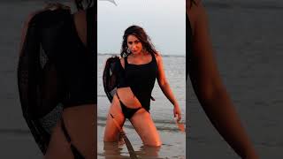 Kamalika Chanda Sexy Black Dress Photoshoot #Kamal