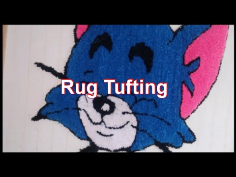 My tufting process//Tom Rug//Custom Rug.