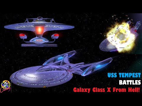 MAJOR Battle - USS Tempest VS Galaxy Class X FH - Star Trek Ship Battles Bridge Commander