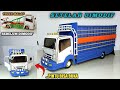 MODIF MINIATUR TRUCK BALAP JADI TRUCK SULAWESI LONG SASIS MINIATUR KARDUS