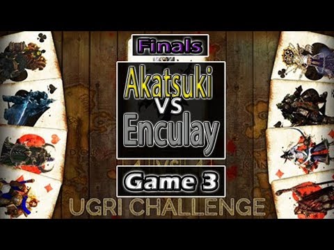 Warcraft 3 - 4on4 Ugri Challenge | Finals | Akatsuki vs Enculay | Game 3